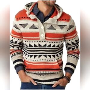 American Eagle Men's Hood Knit Sweater Size Small